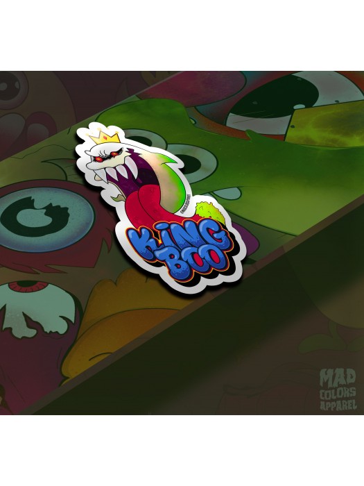 Стикер Super Mario - King Boo blue